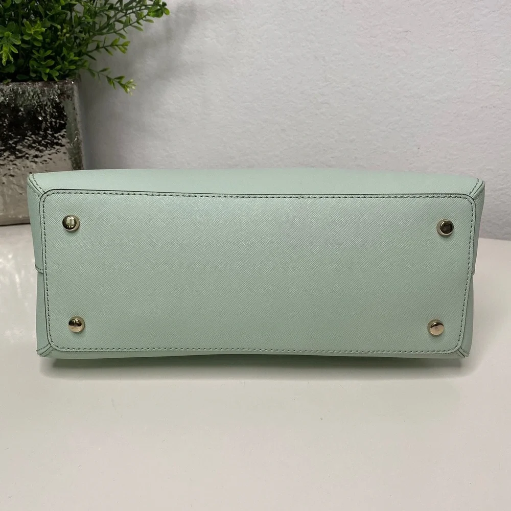 Kate Spade Cedar Street Maise Satchel in Mint Mojito Saffiano Leather Dome Bag - Picture 5 of 11